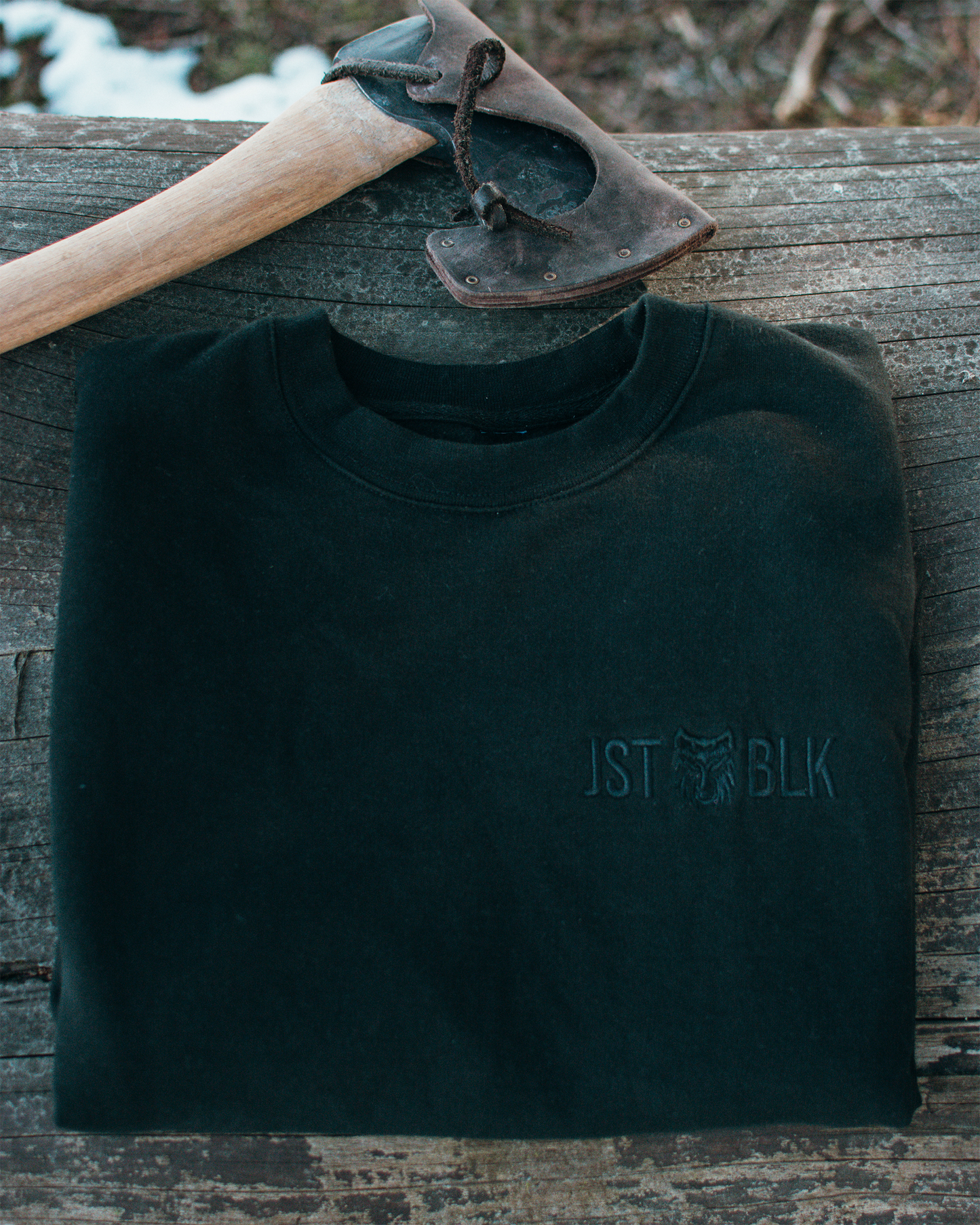 JST BLK - Midweight Crewneck